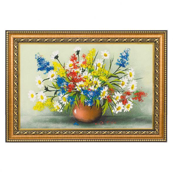 Картина из каменной крошки &amp;quot;Полевые цветы&amp;quot; багет 24х34 см 112505