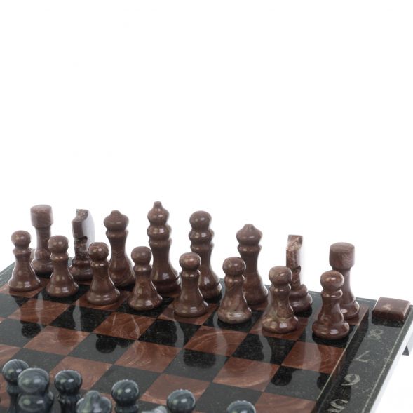 Шахматы с гравировкой &amp;quot;Турнирные&amp;quot; из лемезита 36х36 см 128974