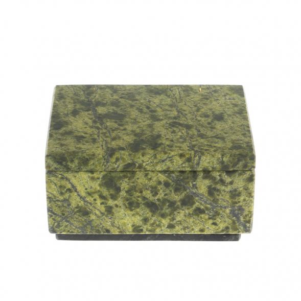 Шкатулка малая из змеевика 9,5х7х5 см 129121